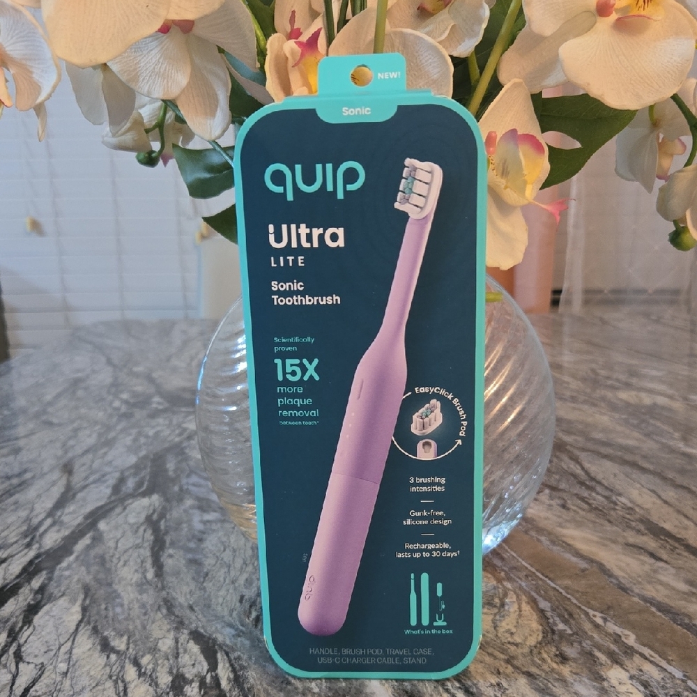 Quip Ultra Lite Sonic Toothbrush in Pink